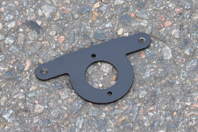 Stock Top-Yoke Speedo Mounting Bracket in silver